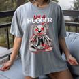 Not A Hugger Teddy Bear Antisocial Introvert Women's Comfort Colors T-Shirt Gray Not A Hugger Teddy Bear Antisocial Introvert Women's Comfort Colors T-Shirt Gray