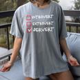 Not Introvert Not Extrovert Pervert Visual Joke Ambivert Women's Comfort Colors T-Shirt Gray Not Introvert Not Extrovert Pervert Visual Joke Ambivert Women's Comfort Colors T-Shirt Gray