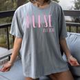 Nurse Est 2018 New Nurse Graduation Shirt Women's Comfort Colors T-Shirt Gray