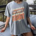 Nurse Graduation I Survived My Wife'S Nursing Degree Nurse Women's Comfort Colors T-Shirt Gray