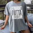 Nurse The Straight Outta NCLEX Graduation RN Gift Tshirt Women's Comfort Colors T-Shirt Gray