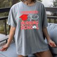 Nurse Survived Nursing School Graduation Women's Comfort Colors T-Shirt Gray