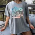Nursing Student Art Men Women NICU Graduation Future Nurse Women's Comfort Colors T-Shirt Gray