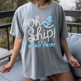 Oh Ship It's a Grad Trip Cruise Graduation T-Shirt T-Shirt Women's Comfort Colors T-Shirt Gray