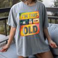 Im This Old Retro 80s 90s VHS Cassette Floppy Disk Nostalgia Women's Comfort Colors T-Shirt Gray