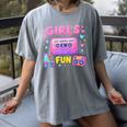 Old School Memory Girls Just Wanna Have Fun Artwork Women's Comfort Colors T-Shirt Gray Old School Memory Girls Just Wanna Have Fun Artwork Women's Comfort Colors T-Shirt Gray