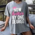 One Degree Hotter Class Of 2018 Graduation T-Shirt Women's Comfort Colors T-Shirt Gray