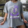 Overdose Awareness Shirt In Memory Of Sister Purple Ribbon Women's Comfort Colors T-Shirt Gray Overdose Awareness Shirt In Memory Of Sister Purple Ribbon Women's Comfort Colors T-Shirt Gray