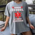 Paramedic School Graduation Shirt Survivor Women's Comfort Colors T-Shirt Gray