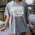 Partners In Crime Memory Makers Loud Laughers Tea On Back Women's Comfort Colors T-Shirt Gray