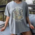 Be Patient With Me I'm From The 1900s Skeleton Women Women's Comfort Colors T-Shirt Gray