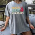 Peace Out 8th Grade Graduation Last Day Of School Women's Comfort Colors T-Shirt Gray