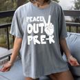 Peace Out Pre-K Great Class Of 2019 Graduation T-Shirt Women's Comfort Colors T-Shirt Gray