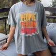 People Person Repellant Introvert Premium Women's Comfort Colors T-Shirt Gray