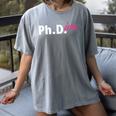Ph Diva Women Dissertation Doctoral Degree Graduation PhD Women's Comfort Colors T-Shirt Gray