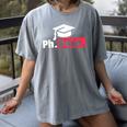PhD Graduation T Shirt PhDone Tee For Graduates Women's Comfort Colors T-Shirt Gray