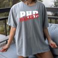 PHD Nailed It Graduation Doctorate Graduate Women's Comfort Colors T-Shirt Gray