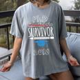 PhD Survivor 2018 Tshirt For PhD Graduates Graduation Gift Women's Comfort Colors T-Shirt Gray