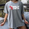 Phinally Done Graduation 2019 Phd Shirt Women's Comfort Colors T-Shirt Gray