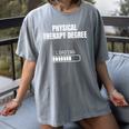 Physical Therapy Degree Loading Student Graduation Women's Comfort Colors T-Shirt Gray