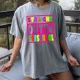 Pink STRAIGHT OUTTA Preschool PRE-K Graduation Women's Comfort Colors T-Shirt Gray