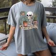 Plant Introvert Gardener Houseplant Botanical Women Men Kids Women's Comfort Colors T-Shirt Gray