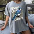 Please Chew Quieter Introvert Christmas Bird Watcher Women's Comfort Colors T-Shirt Gray Please Chew Quieter Introvert Christmas Bird Watcher Women's Comfort Colors T-Shirt Gray
