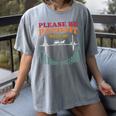 Please Be Patient With Me I'm From The 1900s Heart Beat Women's Comfort Colors T-Shirt Gray