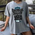 Police Officer National Week T-Shirt Graduation 2018 Women's Comfort Colors T-Shirt Gray