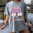 Pre k Graduation Class 2025 Graduate Pre-k Rainbow Girls Women's Comfort Colors T-Shirt Gray