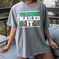 Pre-School Nailed It Shirt Graduation T Shirt Women's Comfort Colors T-Shirt Gray