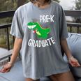 Preschool Graduation Preschooler Dinosaur Pre-K Dino Kids Women's Comfort Colors T-Shirt Gray