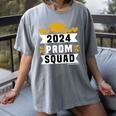 Prom Squad 2024 High School Graduation Party Premium Women's Comfort Colors T-Shirt Gray