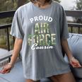 Proud Air Force Cousin Deployment Homecoming Graduation Women's Comfort Colors T-Shirt Gray