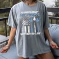 Proud Air Force Mother-In-Law US Air Force Graduation Women's Comfort Colors T-Shirt Gray