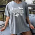 Proud Air Force Wife Air Force Graduation USAF Wife Women's Comfort Colors T-Shirt Gray