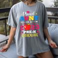Proud Aunt Of 2023 Pre-K Graduate Senior Graduation Matching Women's Comfort Colors T-Shirt Gray