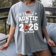 Proud Auntie Of A 2026 Senior Football Graduation Family Women's Comfort Colors T-Shirt Gray