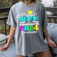 Proud Bff Of Kindergarten Graduate 2024 Graduation Bff Women's Comfort Colors T-Shirt Gray