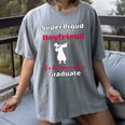 Proud Boyfriend Of 2018 Graduate Dabbing Graduation Women's Comfort Colors T-Shirt Gray
