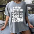 Proud Boyfriend Class Of 2025 Graduation Senior 2025 Golf Women's Comfort Colors T-Shirt Gray