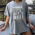 Proud Coast Guard Grandpa US Coast Guard Graduation Grandpa Women's Comfort Colors T-Shirt Gray