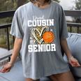 Proud Cousin Of A 2026 Senior Basketball Graduation Leopard Women's Comfort Colors T-Shirt Gray