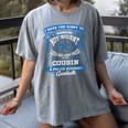 Proud Of Cousin Police Academy Graduation Shirt Women's Comfort Colors T-Shirt Gray