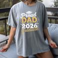 Proud Dad Of A 2026 Graduate Class Of 2026 Dad Graduation Women's Comfort Colors T-Shirt Gray