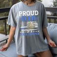 Proud Dad Of A State Trooper Police Officer Graduation Women's Comfort Colors T-Shirt Gray
