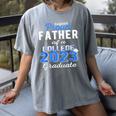 Proud Father Of 2023 College Graduate Family 23 Graduation Women's Comfort Colors T-Shirt Gray