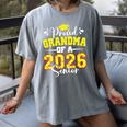 Proud Grandma Of A 2026 Senior Softball Graduation Matching Women's Comfort Colors T-Shirt Gray