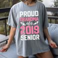 Proud Grandma Of A Class 2019 Senior T Shirt Graduation Women's Comfort Colors T-Shirt Gray
