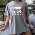 Proud Grandma Of A Class Of 2025 Senior Graduation 25 Women's Comfort Colors T-Shirt Gray